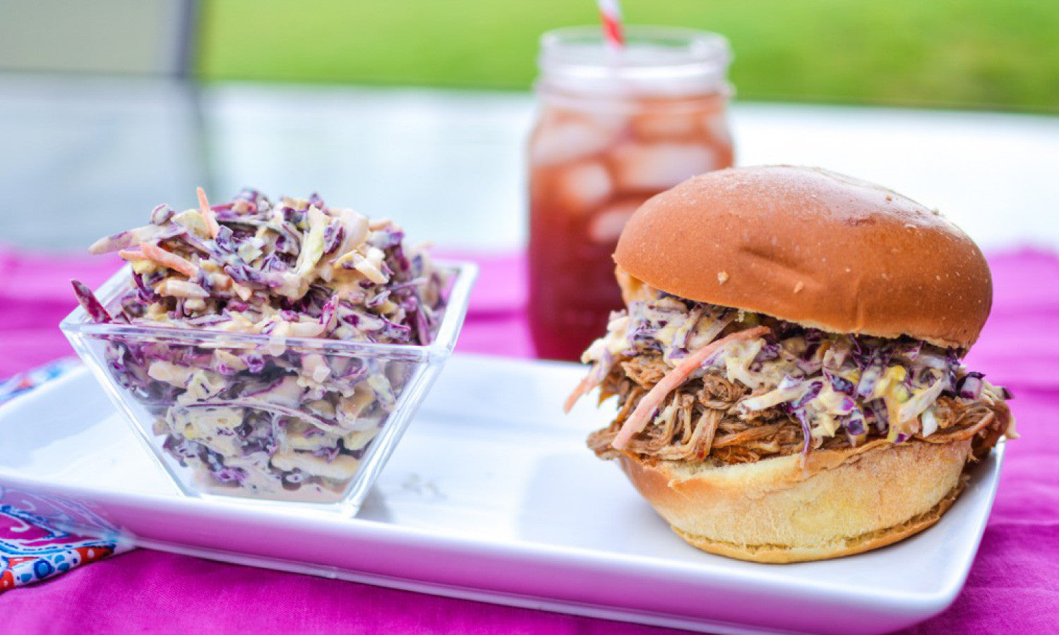 Skinny Pulled Pork + Coleslaw Recipe