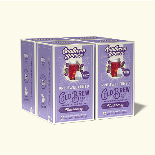 Four packs of Southern Breeze Blackberry Sweet Iced Tea