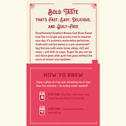 Southern Breeze Decaf Watermelon Sweet Iced Tea brewing instructions