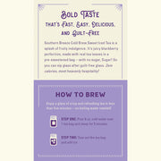 Southern Breeze Blackberry Sweet Iced Tea brewing instructions