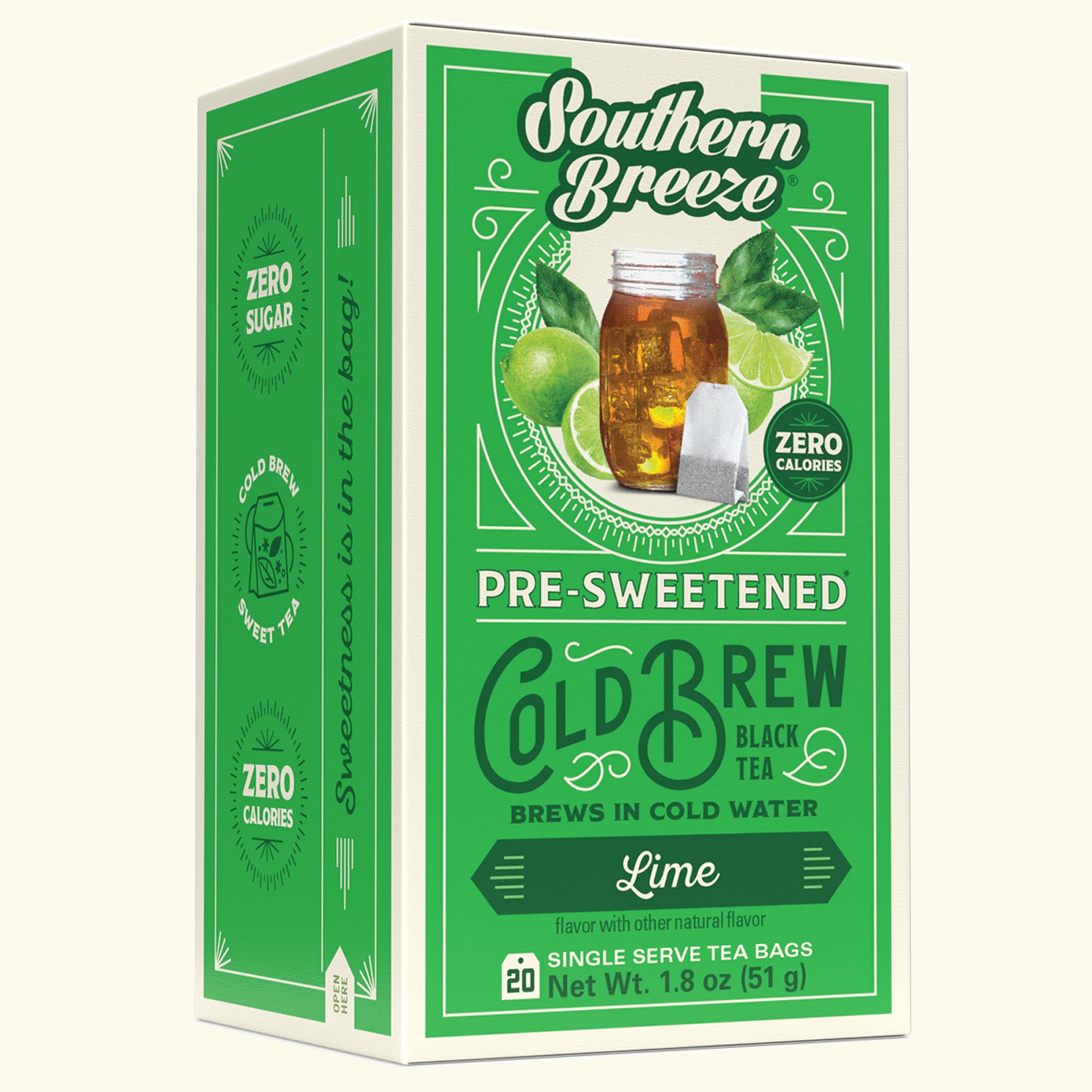 Lime Sweet Tea | Refreshing Zest, Sugar-Free Sip