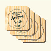 set of 4 "Life needs more Sweet Tea" Southern Breeze Sweet Tea Coaster