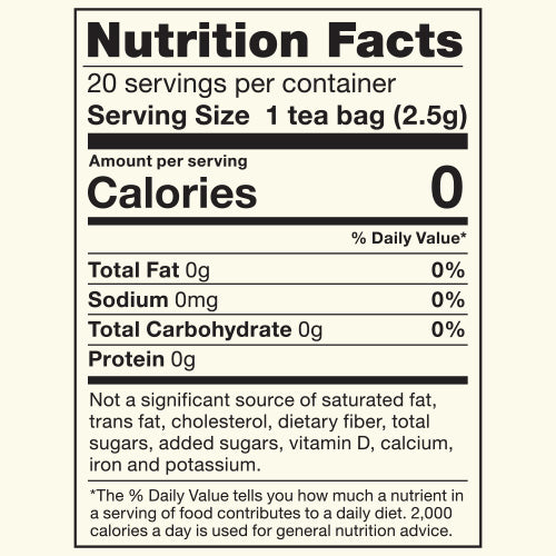 Southern Breeze Mystery Flavor Sweet Iced Tea nutritional label