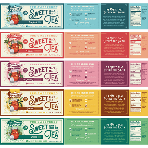 Rendering of Family Size Sweet Iced Tea Bundle 5 pack with Decaf
