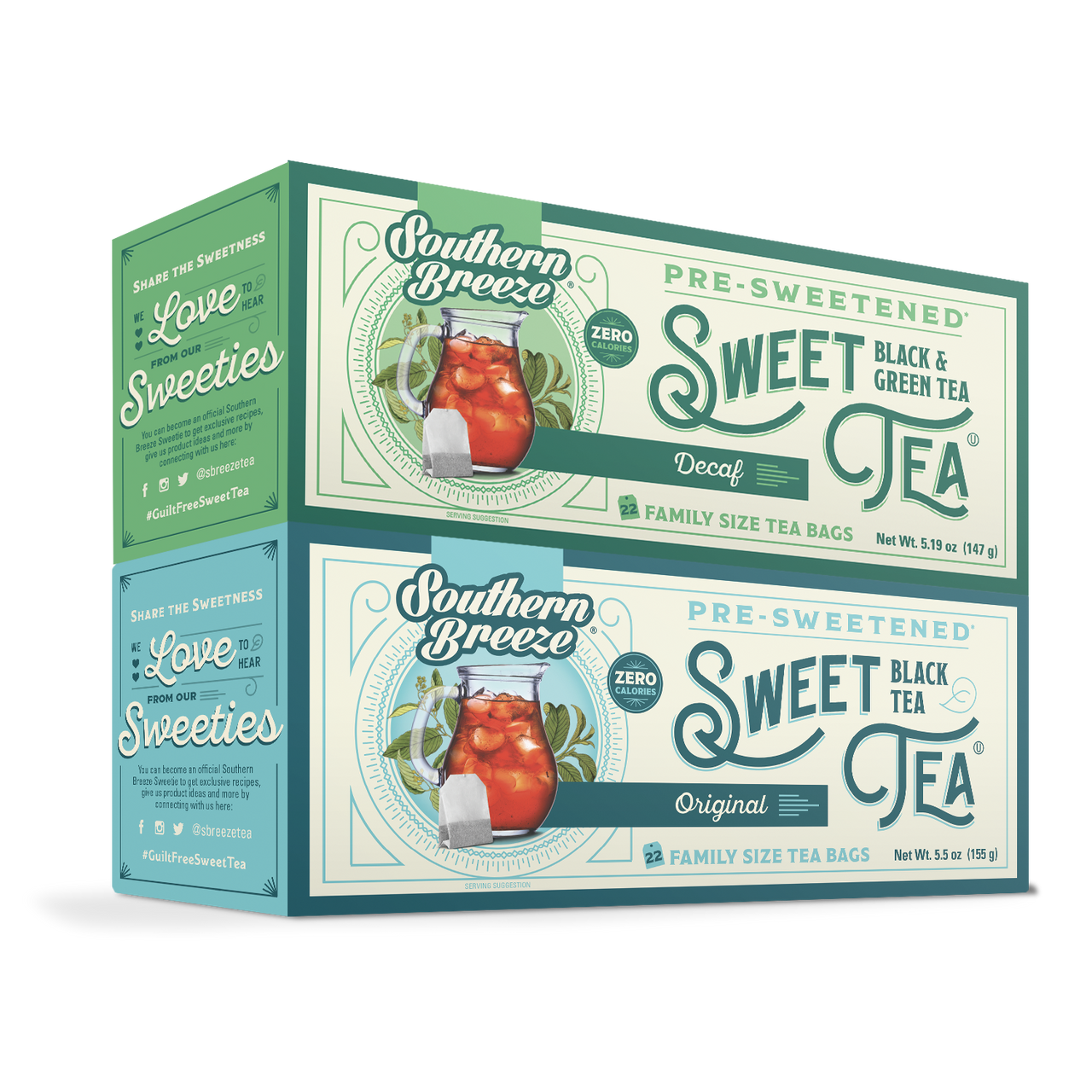 Southern Breeze Day and Night Family Size Sweet Iced Tea Bundle