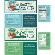 Southern Breeze Day and Night Family Size Sweet Iced Tea Bundle - brewing instructions, nutritional label and ingredients list