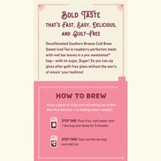 Southern Breeze Decaf Raspberry Sweet Iced Tea brewing instructions