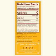 Southern Breeze Half & Half Sweet Iced Tea nutritional label