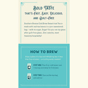 Southern Breeze Original Sweet Iced Tea brewing instructions