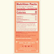 Southern Breeze Peach Sweet Iced Tea nutritional label and ingredients list