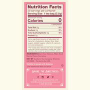 Southern Breeze Raspberry Sweet Iced Tea nutritional label and ingredients list