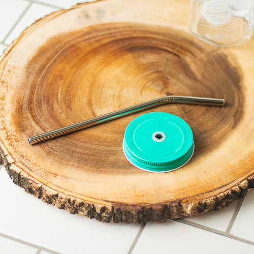 Southern Breeze Iced Tea Mason Jar Lid and Straw