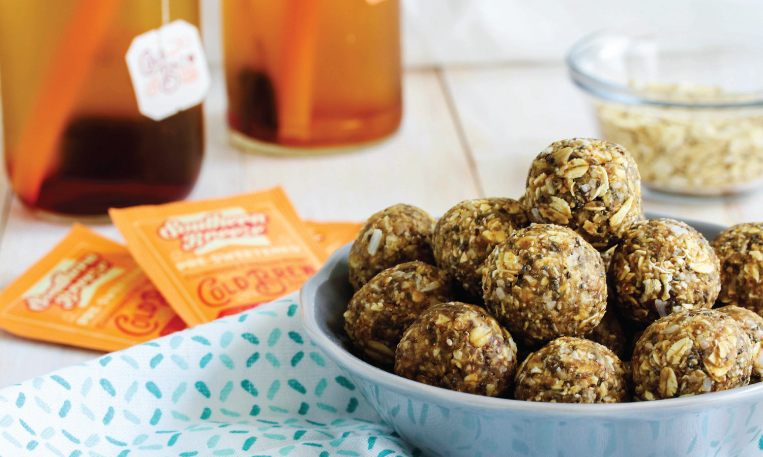 Peach Almond Sweet Tea Energy Ball Recipe