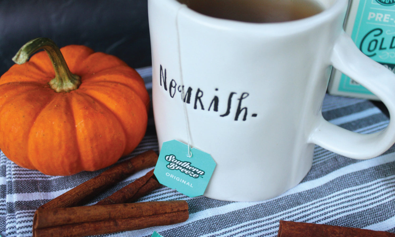 Pumpkin Spice Sweet Tea made with Southern Breeze Original Tea Bag