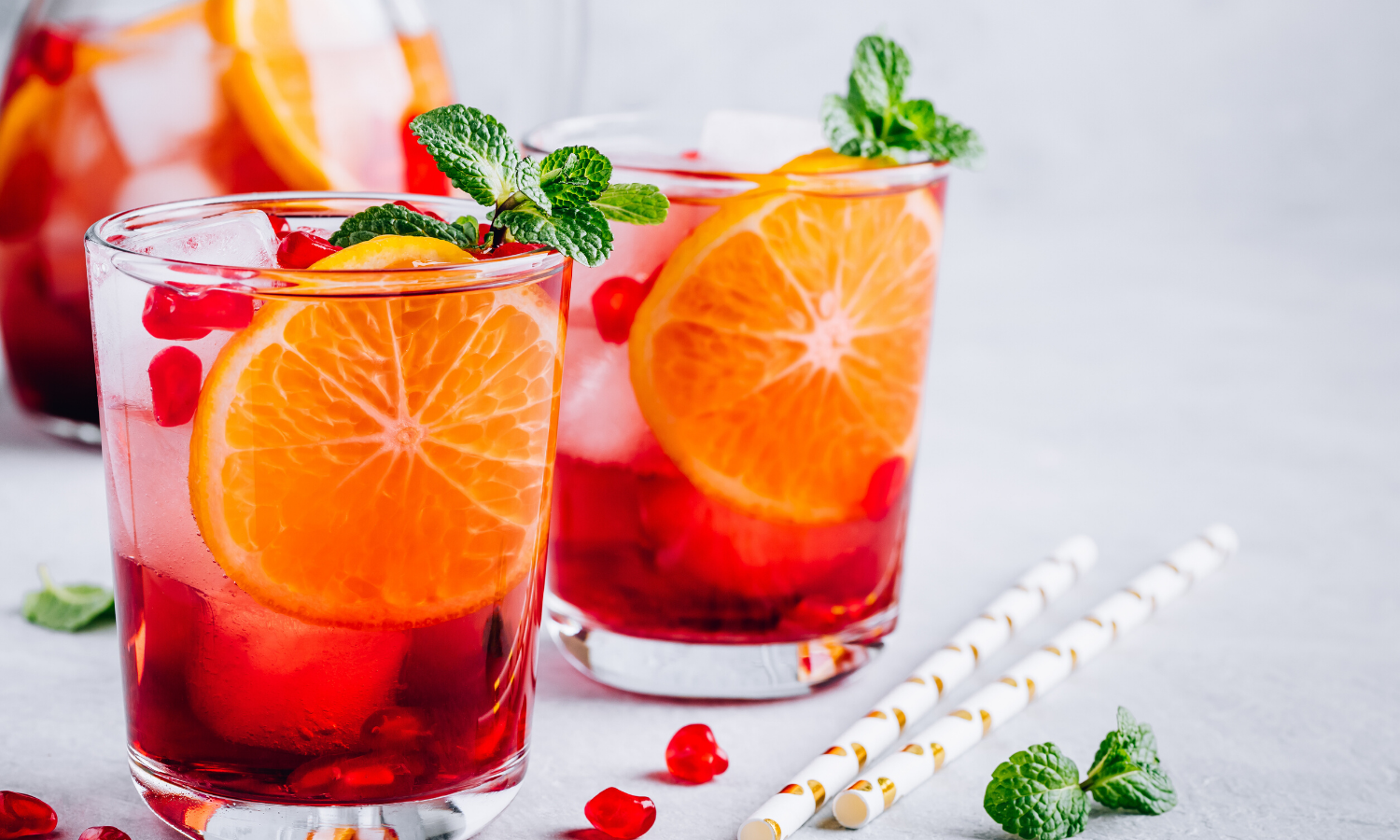 Mint Pomegranate Sweet Tea recipe