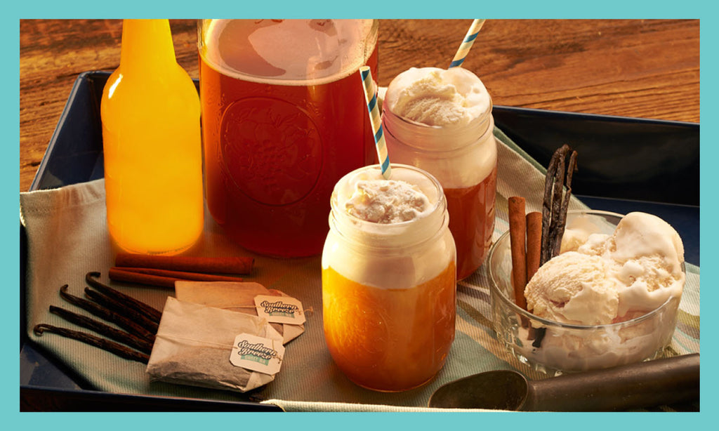 Orange Cream Sweet Tea Float Recipe using Southern Breeze Sweet Tea