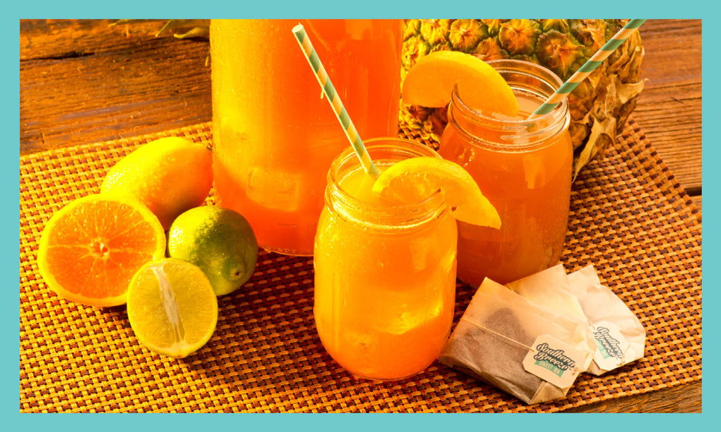 Pineapple Citrus Sweet Tea Recipe using Southern Breeze Sweet Tea