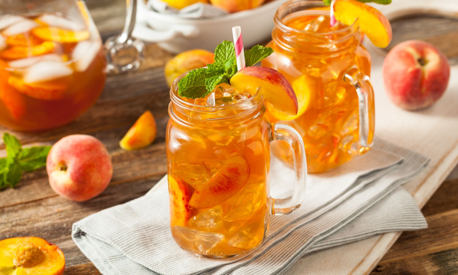 Sweet Peach Green Tea Lemonade Recipe