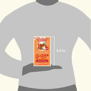 Southern Breeze Cold Brew package held in a hand with size indication on a gray background