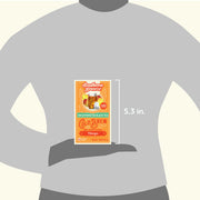 Southern Brew Cold Brew Mango tea box held in a hand with size indication on a gray background