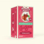 Box of Southern Breeze Decaffeinated Black Tea Cold Brew with watermelon flavor on a white background