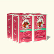 Four boxes of Southern Breeze Cold Brew Decaf Watermelon tea on a white background