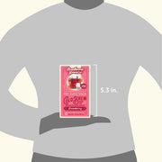 Southern Brew strawberry iced tea package held by a person on a gray background