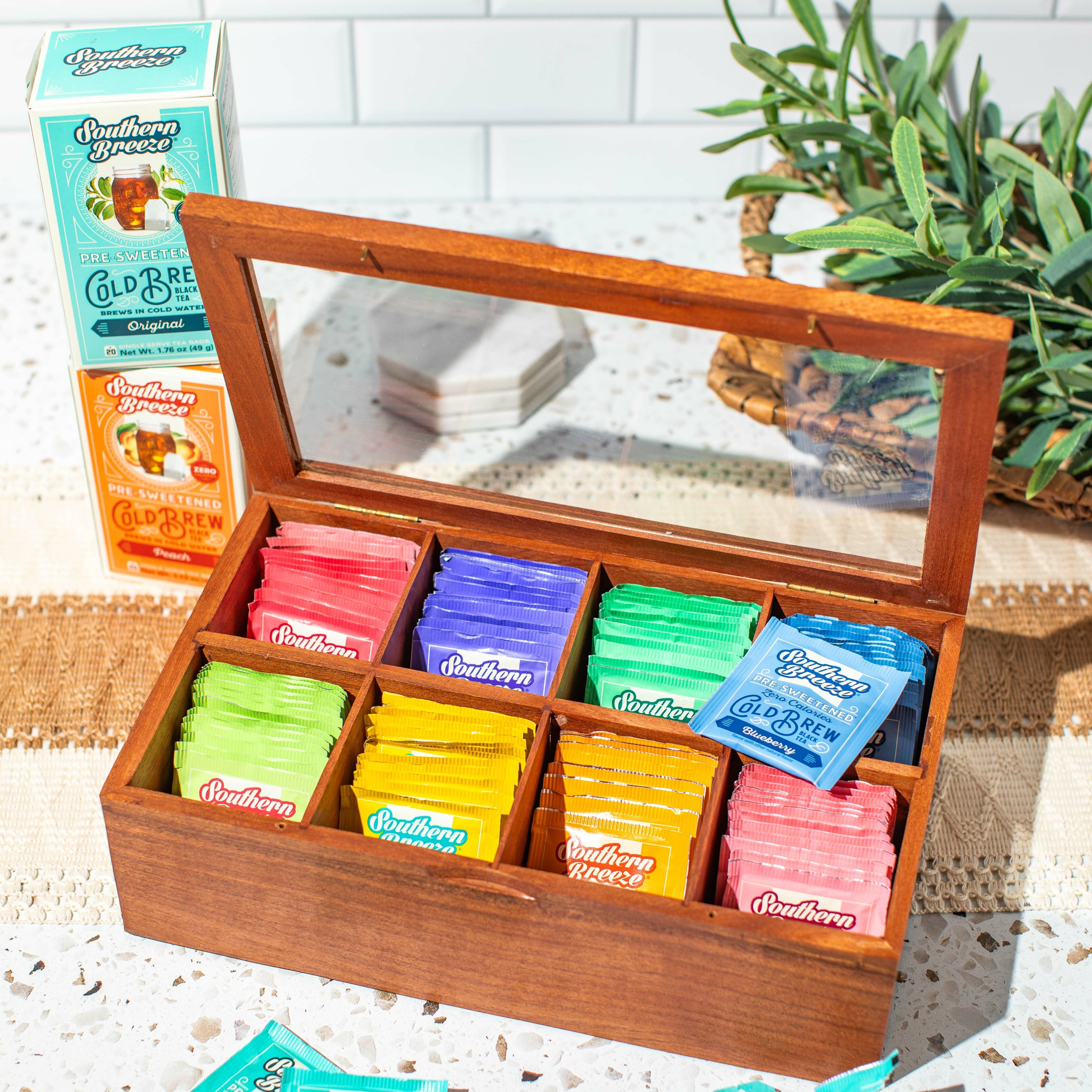 Wooden Tea Chest | Stylish Storage for Tea Bags