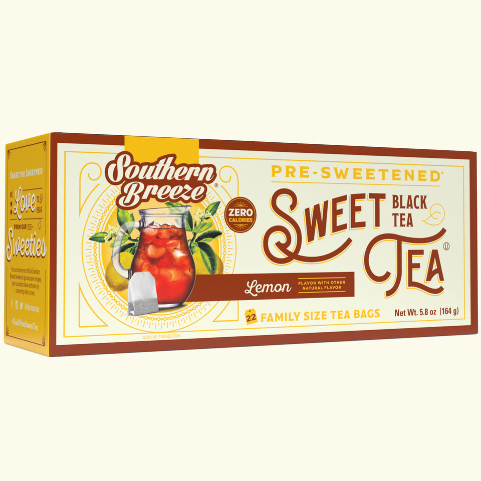 Southern Breeze Lemon Sweet Tea Family Size box