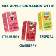 Mix Apple Cinnamon with Strawberry, Cranberry, or Tropical