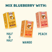 Three boxes of Southern Breeze pre-sweetened cold brew tea in Half & Half, Mango, and Peach