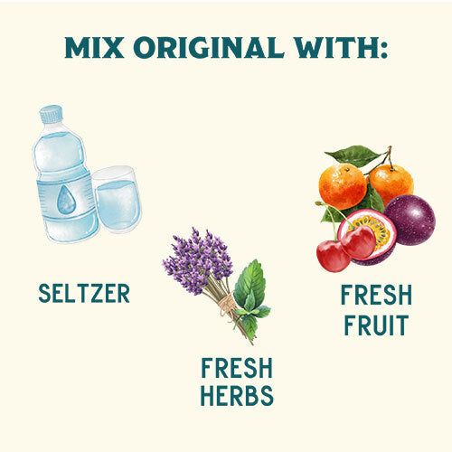try mixing with seltzer, fresh fruit, or herbs