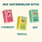Mix Watermelon with Strawberry, Tropical, or Mint