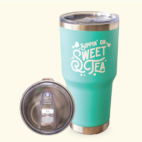 Stainless Steel 30oz Travel Tumbler - Thumbnail 2