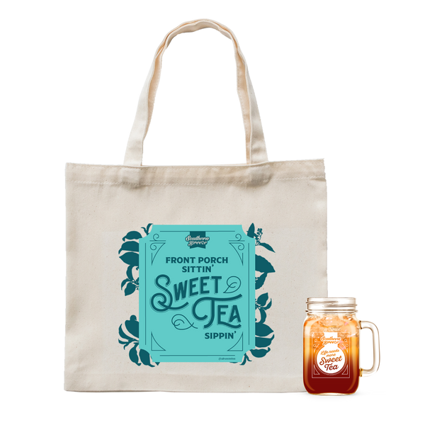 Rendering of Canvas Tote Bag And Mason Jar Bundle