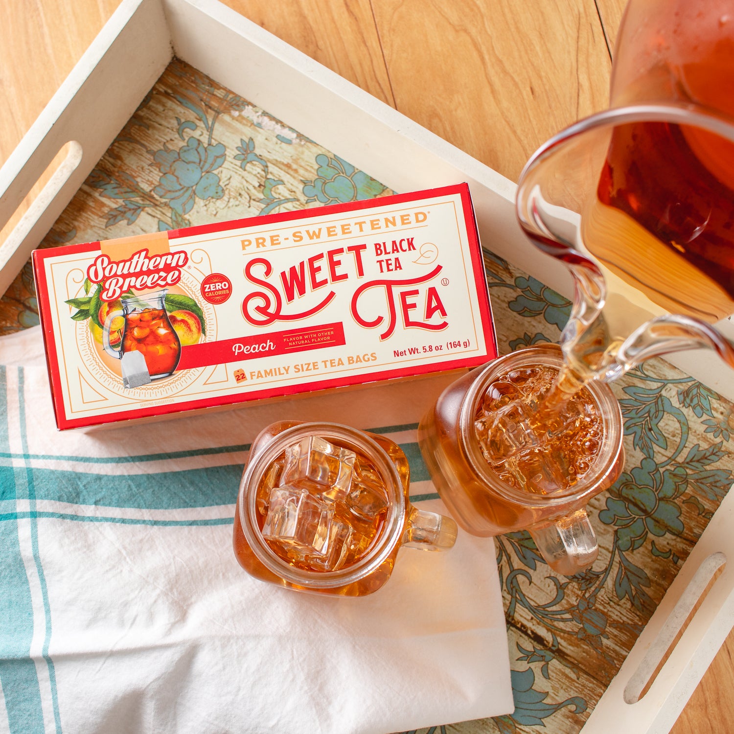 Peach Sweet Tea 6 Pack | Bright Peach Flavor, Zero Calories