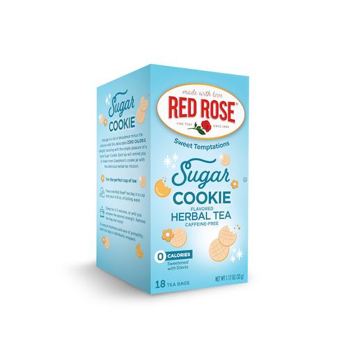 Rendering of Red Rose Sugar Cookie Tea Carton