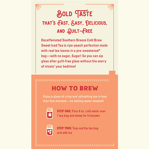 Rendering of Decaf Peach Iced Tea