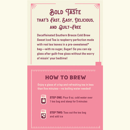 Rendering of Decaf Raspberry Iced Tea