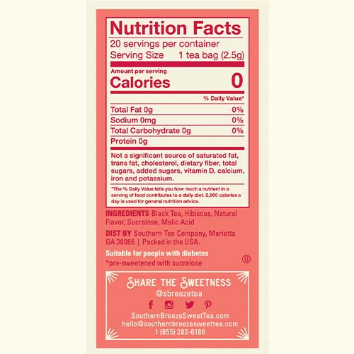 Rendering of Sweet Cherry Iced Tea Carton