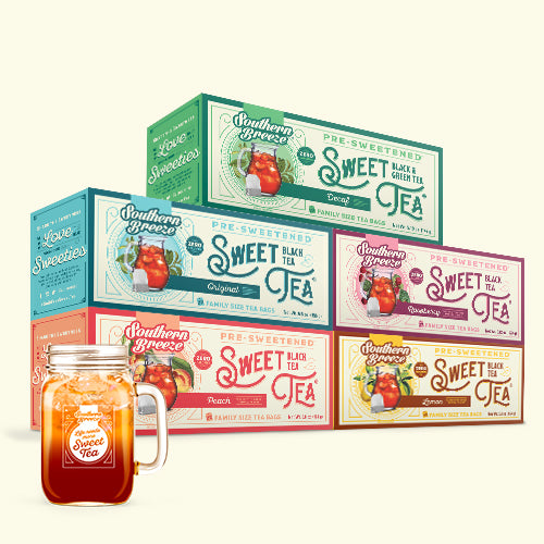 Southern Breeze Family Size Sweet Tea & Mason Jar Bundle