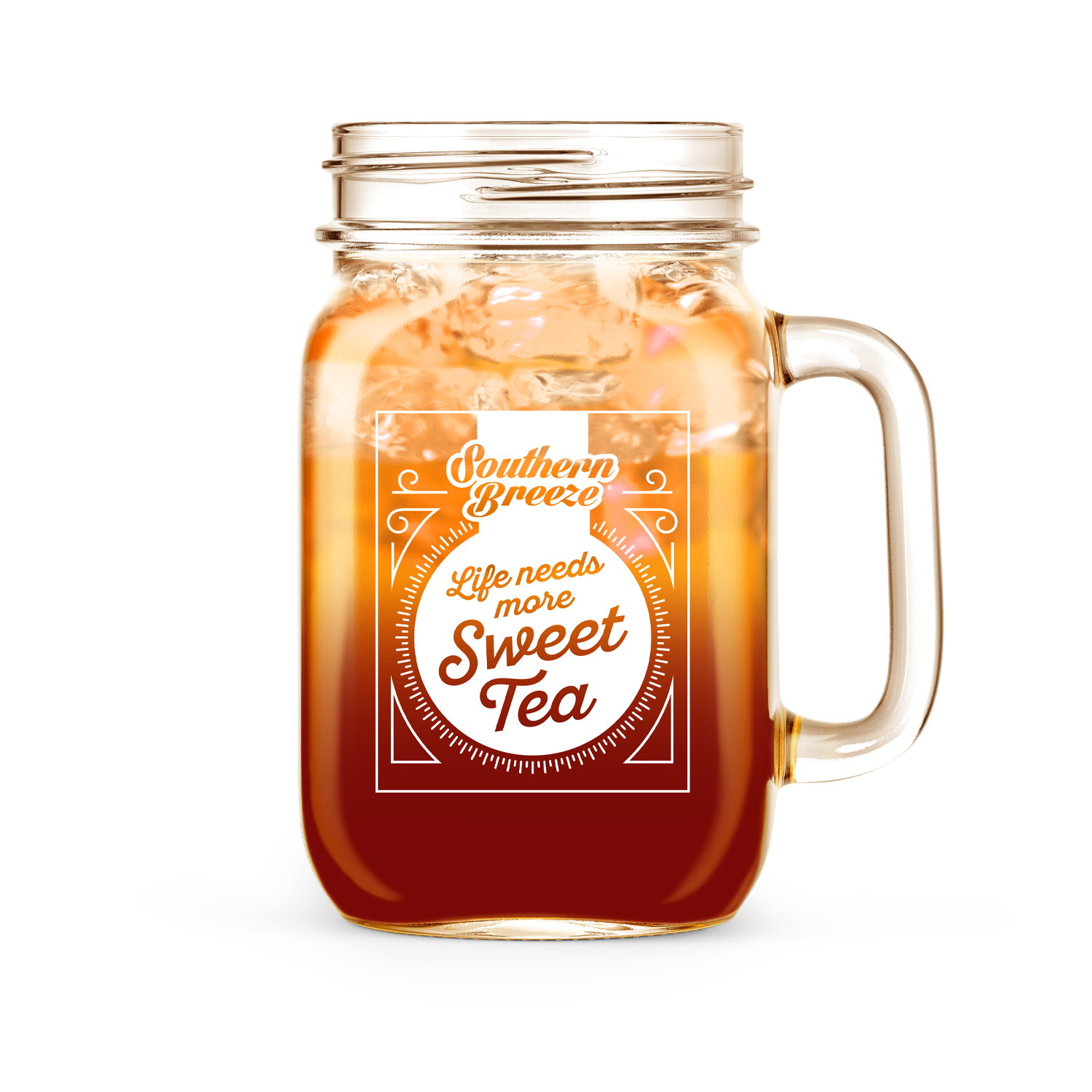 Rendering of Southern Breeze Sweet Tea Glass Mason Jar